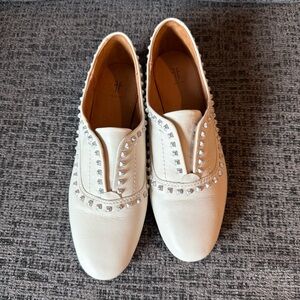 Frye women's terri deco stud slip on driving style loafers